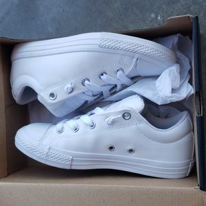 All White Converse